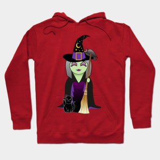 Kokeshi Witch Hoodie